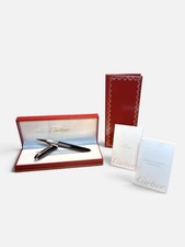 (Authentic) - Vintage Santos de Cartier Rollerball Pen w/ Box & Papers - Unused picture