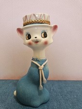 Vintage Anthropomorphic Kitsch Japan Sweater Kitty Cat Bank picture