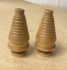 A Pair of 3 Inch Wooden Spools, Bobbins picture