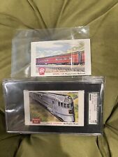 2) 1955 Topps Doeskin Rails Sails Cards 96 Dinning Car 130 First Zephyr SCG 4.5 picture