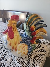 Fitz And Floyd Ricamo Rooster Replacement Top  (No Base) picture