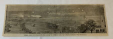 1864 magazine engraving~ GENERAL TERRY'S CORPS ENGAGING REBEL WORKS Darbytown Rd picture