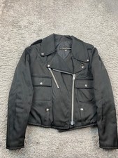 AMF Harley Davidson Motorcycle Jacket Women 38 Cycle Queen Racing Biker Coat Vtg picture