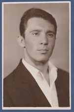 Portrait of a handsome gentle guy, affectionate man Soviet Vintage Photo USSR picture