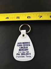 Vintage Jack Morris Ford Toyota Keychain Key Ring Chain Style Hangtag Fob *109-B picture
