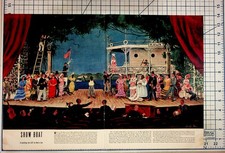 1940s LIFE Magazine Show Boat Doris Lee Painting Musical Article Print picture