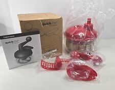 Tupperware Quick Chef Red Food Processor Chopper Mixer Whisk 4 Cups NIB picture