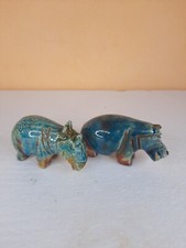 UNIQUE ANCIENT EGYPTIAN ANTIQUE Statue Stone 2 Hippo Hippopotamus Nile River picture