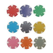 Bulk 1000 Dice Edge Poker Chips 11.5 gram - Pick Your Colors picture