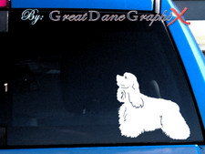 American Cocker Spaniel -Vinyl Decal Sticker -Color Choice -HIGH QUALITY picture