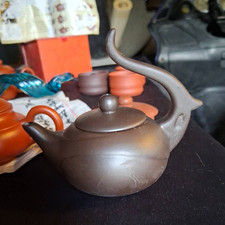 yixing purple clay Teapot with Square Seal Stamp Mark picture