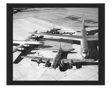 B-36 PEACEMAKER B-29 FLYING FORTRESS B-18 BOLO AIR FORCE 1948 8X10 FRAMED PHOTO picture