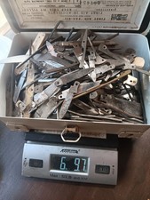 Giant Lot Of Vintage Pocketknife Parts Blades Liners Backsprings 7lbs Case Queen picture