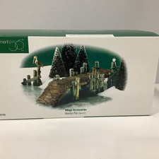 Dept 56  Heritage Village Accessory #52766 “Wooden Pier” Set Of 2 picture