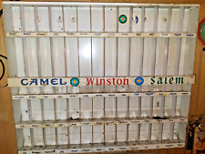 1950's Metal Cigarette Display Case Camel Winston Salem 4 shelf rack 27 T x 33 W picture