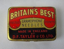 Vintage Britain’s Best Gramophone Needles Tin with 90 Count picture