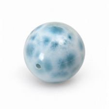 Authentic sky blue Dominican Larimar bead 15.6mm picture