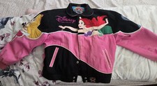 Vintage 2000s JH DESIGN Kids Disney Princess Nascar 500 Racing Jacket Grail XL picture
