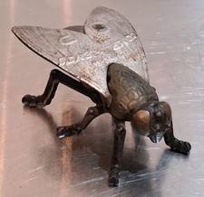 Antique Cast Iron Fly Advertising From OC Barber Match King of Ohio Simpson Iron picture
