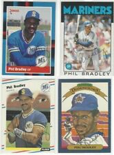 1988 Donruss #243 Phil Bradley Signed Baseball Card Seattle Mariners  picture