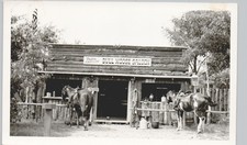 BULL MOOSE SALOON wisconsin dells wi c1950 postcard real photo rppc western bar picture