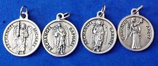 Lot 4 Archangel St Medals Michael Gabriel Raphael Guardian Angel Saint Italy picture