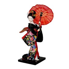 Japanese Geisha Kimono Doll Geisha Kimono Statue Asian Geisha Collectible picture