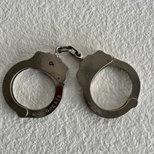 Vintage Peerless Handcuff Company Chanlink Handcuffs with Nylon Pouch No Key picture
