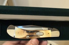 RARE CASE XX USA 1/500 STAG JUMBO SADDLEHORN KNIFE MM MILLENIUM. ABSOLUTE MINT picture
