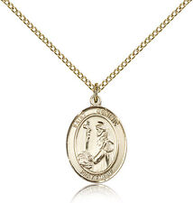 Saint Dominic De Guzman Medal For Women - Gold Filled Necklace On 18 Chain -... picture