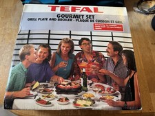 Vintage TEFAL Gourmet Party Set Grill Plate And Broiler Brand New In Box picture