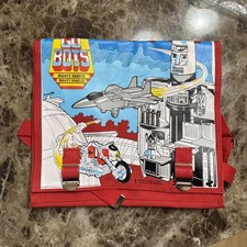 Vintage 1984 Go Bots School Book Bag Leader-1 Cy-Kill NEW W/TAG GORGEOUS RARE picture