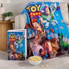 Disney Toy Story Classic VHS Silk Touch Throw Blanket 50x70 Inches picture