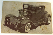Vintage 1963 Hot Rod Postcard 1931 Ford Model A Larry Farris Corvette Robert Heg picture