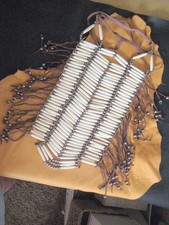 40 row buffalo bone Native American style breastplate  Man Cave  Regalia picture