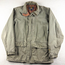 Vintage Woolrich 16155 Loden Jacket Men’s Large Plaid Lined Insulated Green picture