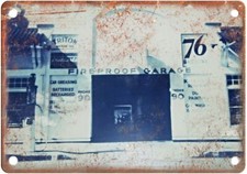 Vintage Auto Ad Fireproof Garage Reproduction Metal Sign A2451 picture