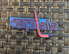 VINTAGE NHL HOCKEY WASHINGTON CAPITALS TEAM LOGO COLLECTIBLE RUBBER MAGNET RARE picture