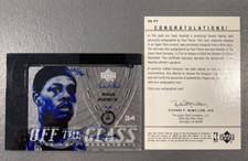 PAUL PIERCE 2003-04 UD ULTIMATE BUYBACK AUTO 12/16 ON SWEET SHOT OFF THE GLASS picture