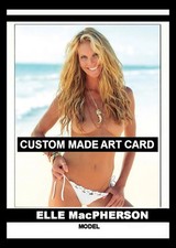 Elle MacPherson Model Art Card Blank Back All New picture