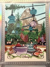 2025 Topps Disneyland 70th Sketch 1/1 Teacups & Matterhorn Philip Trujillo picture