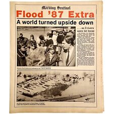 1987 Kennebec Flood Newspaper Morning Sentinel Maine 87 Extra April 3 DWHH7 picture