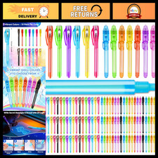 150PCS Invisible Ink Pens with UV Light - Spy Pens for Secret Messages & Fun picture
