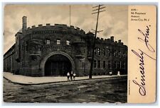 1907 4th Regiment Armory Building Jersey City New Jersey NJ Antique Postcard picture