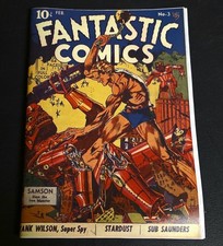Golden Age Fantastic Comics # 3  Comic Book Photocopy Replica 1940 Lou Fine picture
