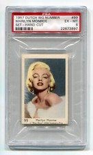 1957 Dutch Gum Movie Film Cards Big Number Set 99 Marilyn Monroe PSA 6 EX-Mint picture