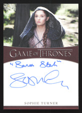 2021 GoT Iron Anniversary 1 Sophie Turner as Sansa Stark Inscription Auto picture