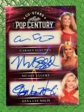 2026 Leaf Metal Pop Century 5 Auto 1/1 Baywatch Electra, Eggert, Nolin, Bridges picture