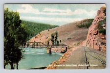 Moffat Road CO-Colorado, Entrance to Byers Canon, Vintage Souvenir Postcard picture