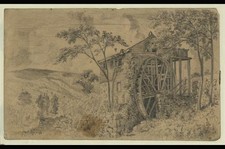 Photo:Sandy Hook Maryland Old Mill Edwin Forbes 1863 Civil War Drawing picture